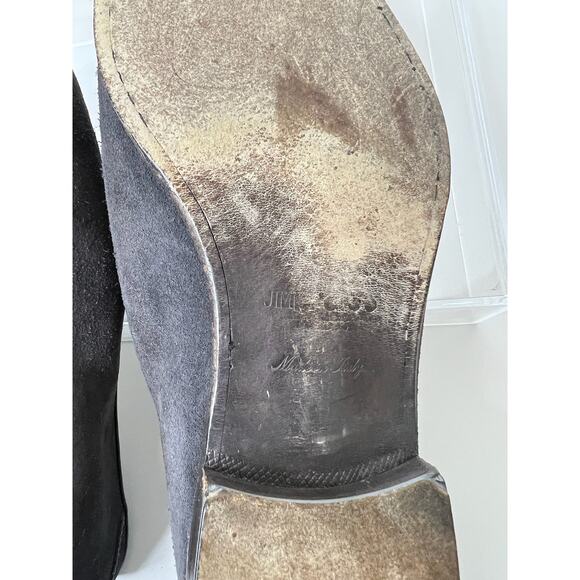 Jimmy Choo Brown Suede and Leather Foxley Tassel Loafers, Size 46 - Picture 14 of 14